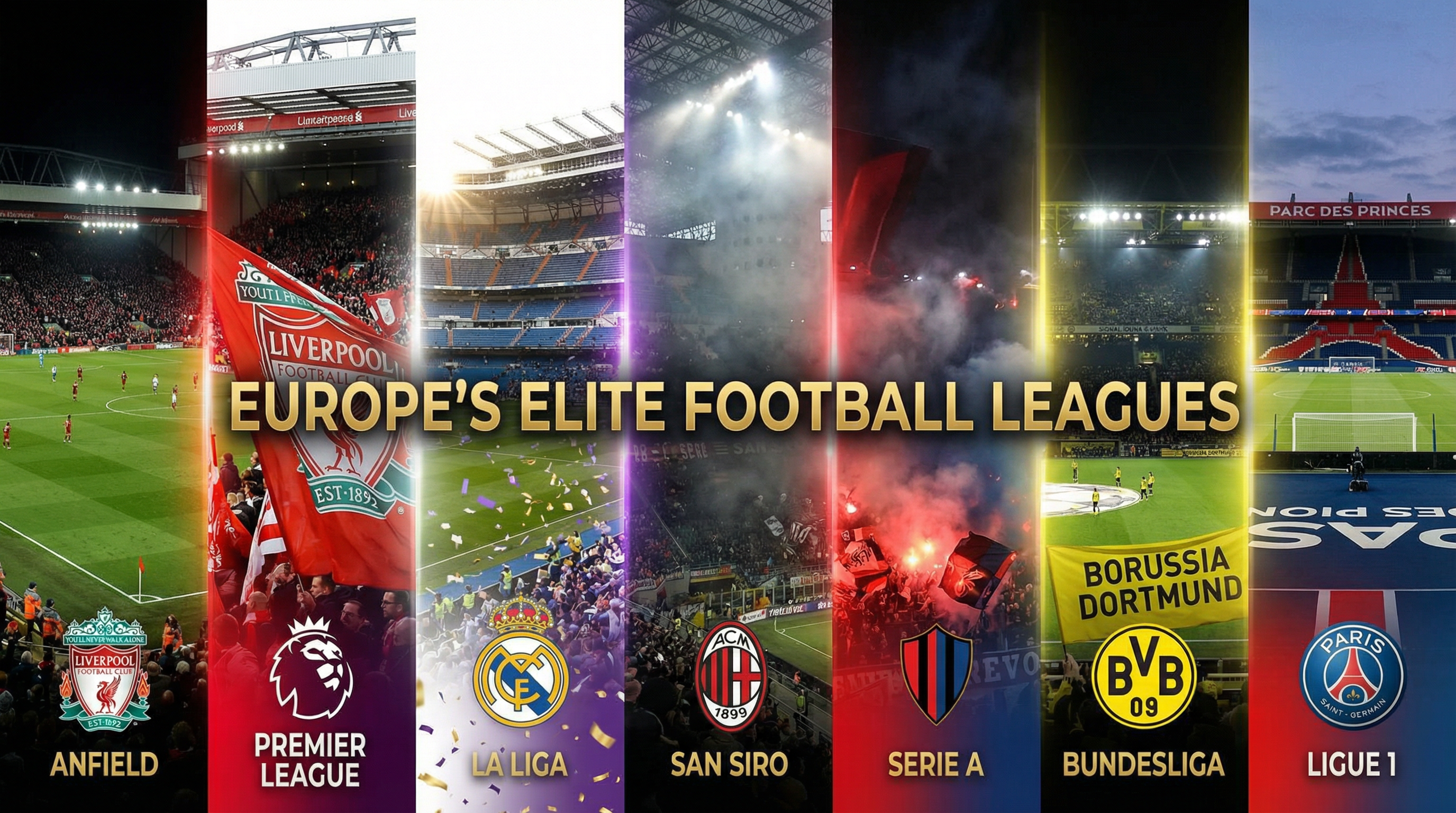 欧洲五大联赛足球赛事